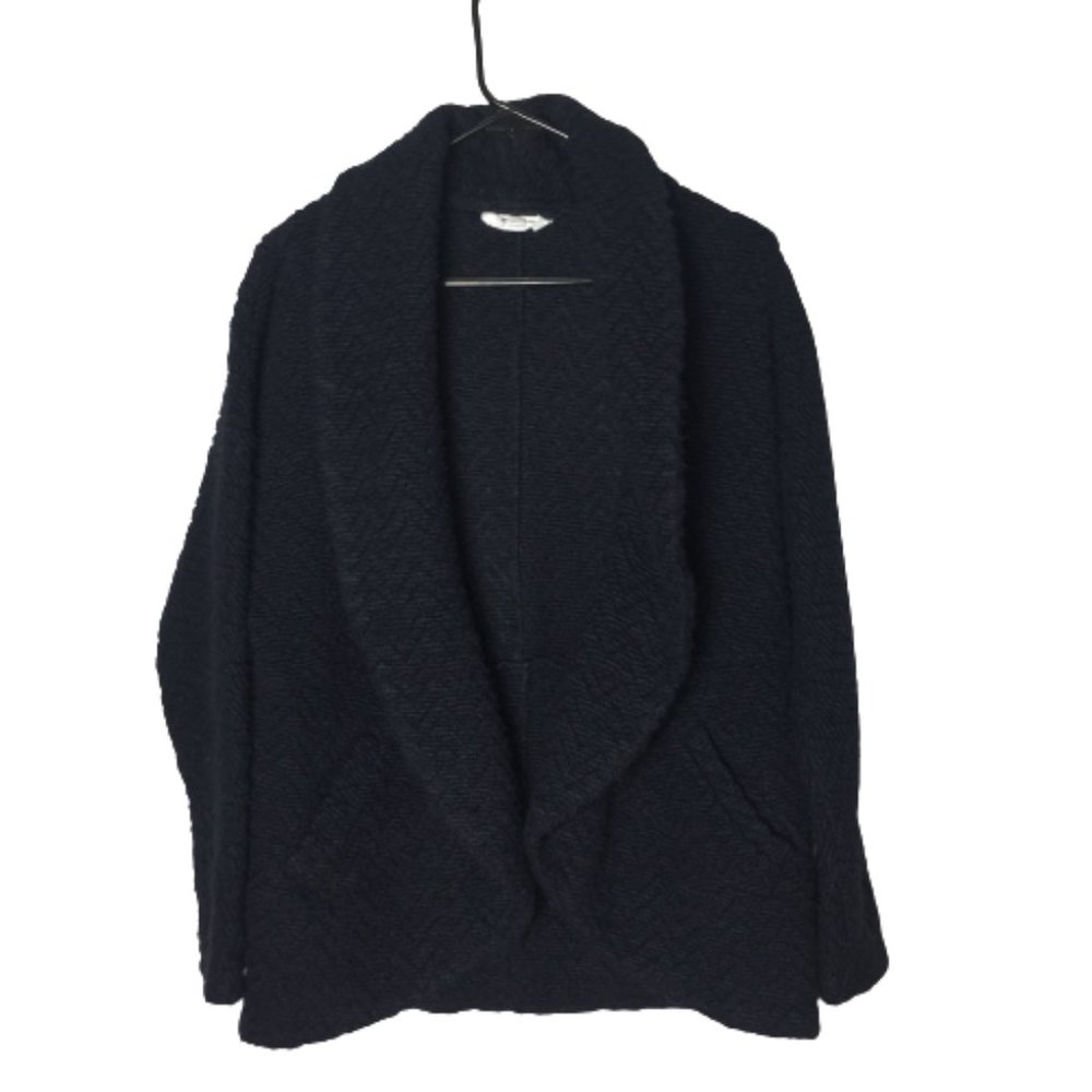 BB Dakota Women's Johnna Knit Cocoon Jacket Navy - Picture 7 of 14